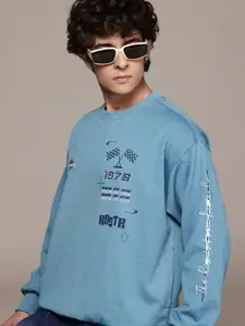 The Roadster Life Co. Typography Printed Relaxed Fit Sweatshirt