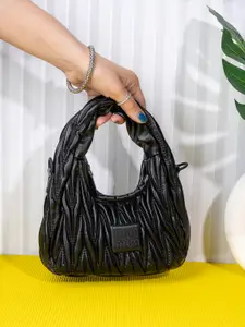 Styli Women Quilted Handbag with Zip Closure