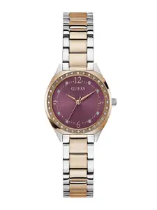 GUESS Women Dial & Stainless Steel Bracelet Style Straps Analogue Watch GW0767L5