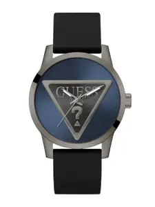 GUESS Men Printed Dial & Leather Straps Analogue Watch GW0781G5