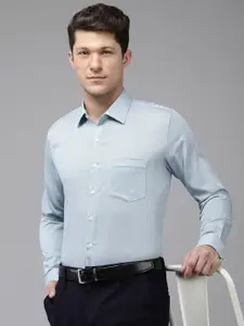 Van Heusen Slim Fit Geometric Printed Pure Cotton Formal Shirt