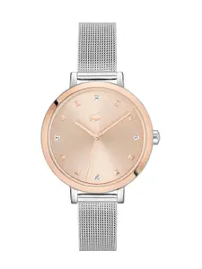 Lacoste Women Riga Embellished Bracelet Style Analogue Watch 2001414