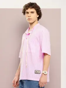 Kook N Keech Men Premium Opaque Striped Casual Shirt