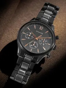 Sonata Men Dial & Stainless Steel Bracelet Style Straps Analogue Watch 77146NM01