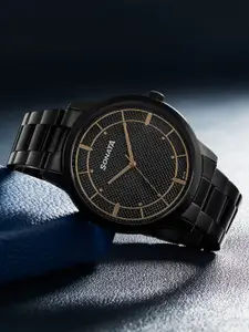 Sonata Men Dial & Stainless Steel Bracelet Style Straps Analogue Watch 77148NM01