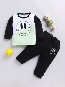 Moms Love Infant Boys Printed Cotton T-shirt with Joggers