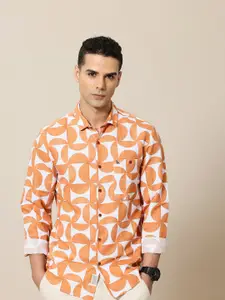 Mr Bowerbird Premium Tailored Fit Printed Casual Shirt