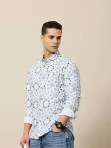 Mr Bowerbird Premium Tailored Fit Printed Casual Shirt