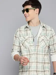 Aeropostale Tartan Checks Opaque Casual Shirt