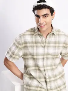 Aeropostale Checked Relaxed Fit Pure Cotton Casual Shirt