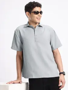 Aeropostale Opaque Self Design Textured Casual Shirt