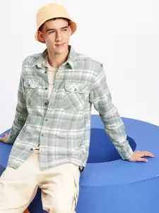 Aeropostale Tartan Checks Opaque Pure Cotton Casual Shirt