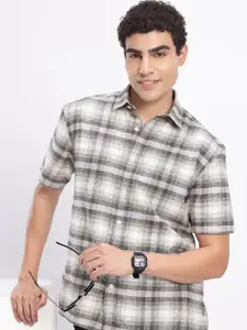 Aeropostale Checked Relaxed Fit Pure Cotton Casual Shirt