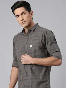 Majestic Man Comfort Slim Fit Checked Casual Shirt