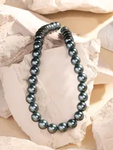 Yellow Chimes Pearls Beaded Statement Necklace