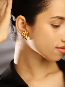 Rubans Voguish 18KT Gold Plated Stainless Steel Tarnish Free Waterproof Demi-Fine Studs