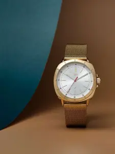 Fastrack Men Vyb Pioneer Dial & Bracelet Style Straps Analogue Watch FV30014YM01W