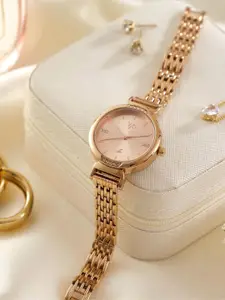 Fastrack Women Charmer Dial & Bracelet Style Straps Analogue Watch FV60051WM01W