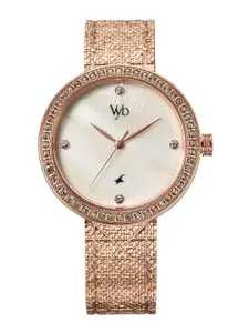 Fastrack Women Vyb Eclipse Dial & Bracelet Style Straps Analogue Watch FV60056WM01W
