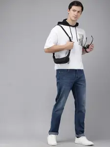 Pepe Jeans Graphic Printed Hooded Drop-Shoulder Sleeves Oversized Pure Cotton T-shirt