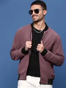 SHOWOFF Men Corduroy Windcheater Bomber Jacket