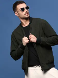 SHOWOFF Men Corduroy Windcheater Bomber Jacket