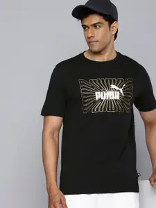 Puma GRAPHICS Foil Printed Pure Cotton Outdoor T-shirt