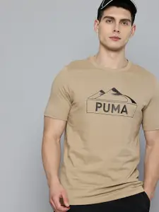 Puma Open Road Graphic & Brand Logo Printed Pure Cotton T-shirt