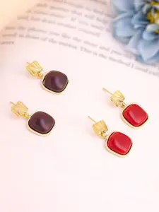 Yellow Chimes Set Of 2 Contemporary Drop Earrings