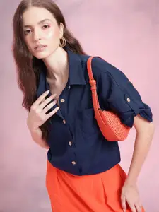 DressBerry Women High-Low Casual Shirt