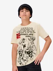 The Souled Store Boys Marvel: The Mightiest Round Neck Cotton T-Shirt