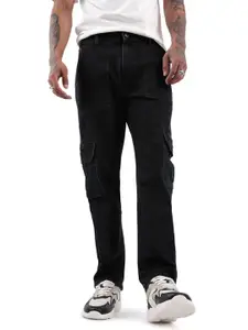 WROGN Men Straight Fit Slash Knee Heavy Fade Jeans