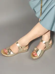 Carlton London Embellished Wedge Sandals