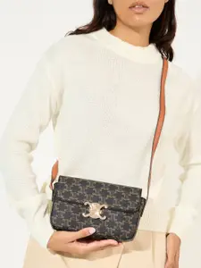 Styli Women Printed Buckle Detail Hand Bag