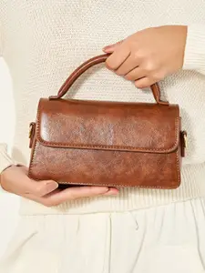 Styli Women Leather Handle Hand Bag