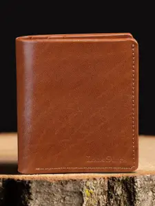 LOUIS STITCH Men Handcrafted Book Shape Leather Two Fold Wallet