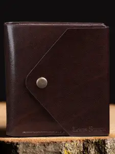 LOUIS STITCH Men Textured Leather Two Fold Wallet