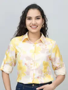 PURYS Women Tailored Fit Opaque Casual Shirt