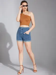 Life With Pockets Women High-Rise Denim Shorts