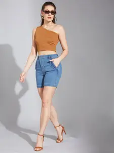 Life With Pockets Women Mid Rise Relaxed Fit Denim Shorts