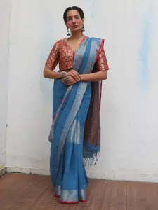 Chidiyaa Handwoven Design Zari Saree