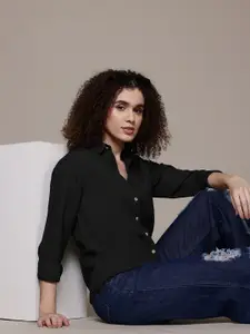 The Roadster Lifestyle Co. Seersucker Casual Shirt