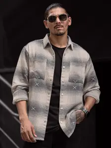 Powerlook Men Tartan Checks Opaque Checked Casual Shirt