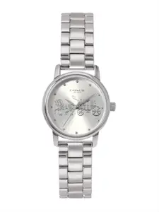 Coach Women Grand Dial & Stainless Steel Bracelet Style Straps Analogue Watch 14502975