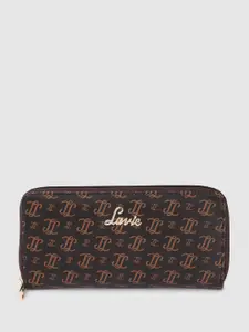 Lavie Women Brand Logo Printed Sacy Zip Around Wallet