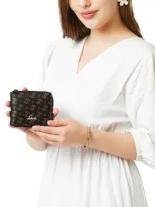 Lavie Women Sacy Monogram LL Print Large Zip Around Wallet