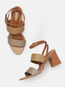 The Roadster Lifestyle Co. Textured Detailing Block Heels