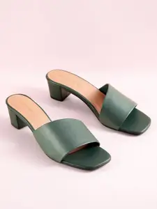 DressBerry Open Toe Block Heel