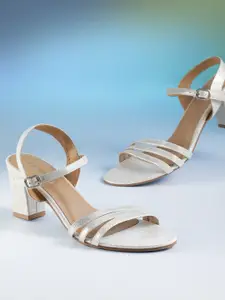 DressBerry Open Toe Block Heels