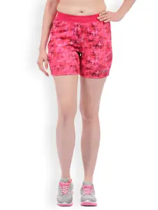 Sweet Dreams Women Pink Printed Sports Shorts